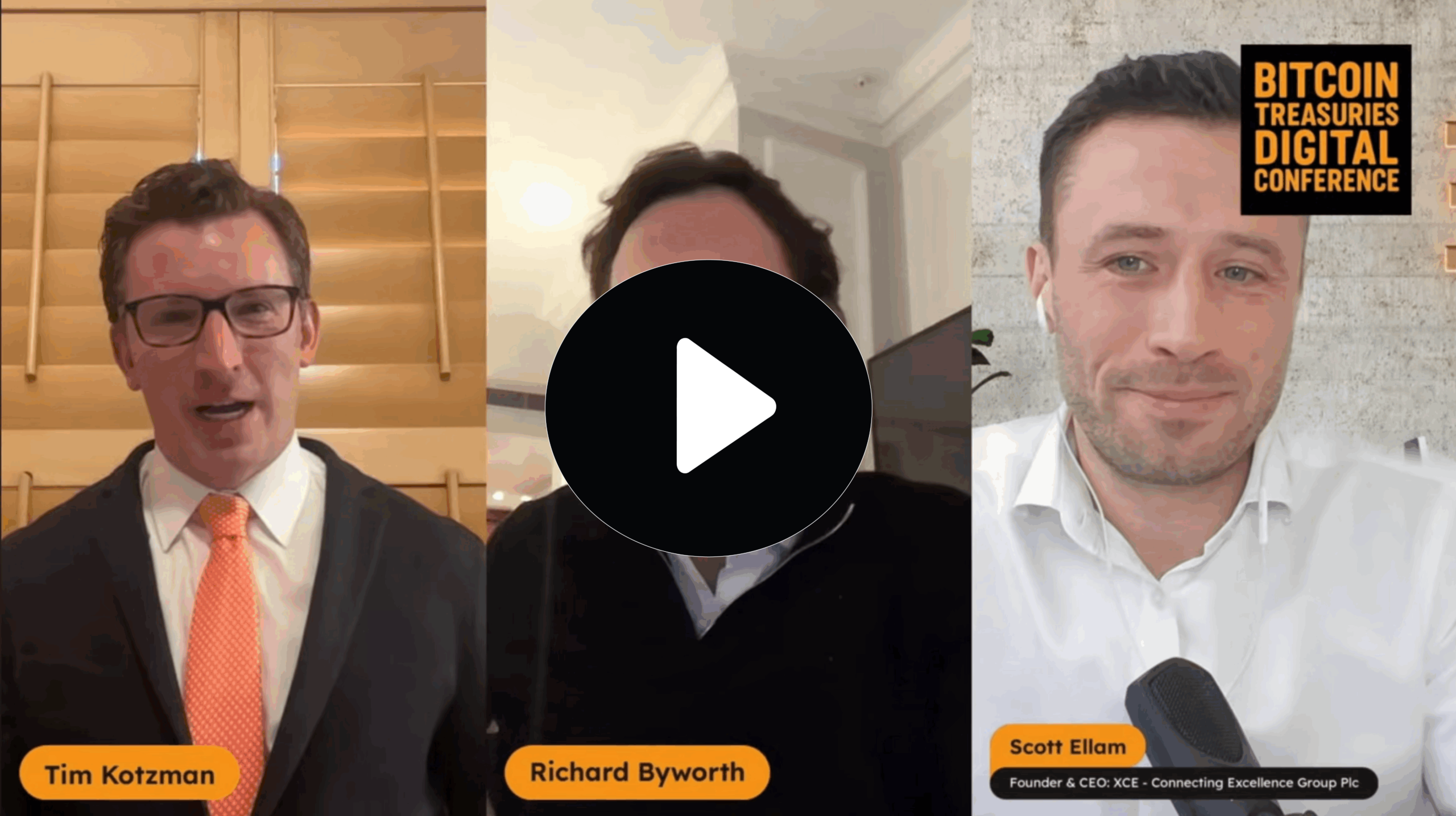 Scott Ellam, CEO and Board Advisor, Richard Byworth on the Bitcoin Treasuries Digital Conference